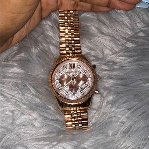 michael kors rose gold watch